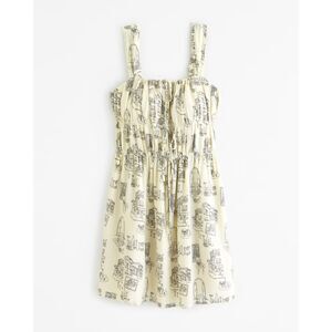 Abercrombie & Fitch Cream Sundress Sleeveless Mini